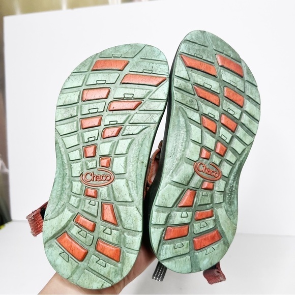 Chaco ZX/1 Ecotred Kids Orange Strappy Sandals Size 1 Kids - Picture 6 of 6